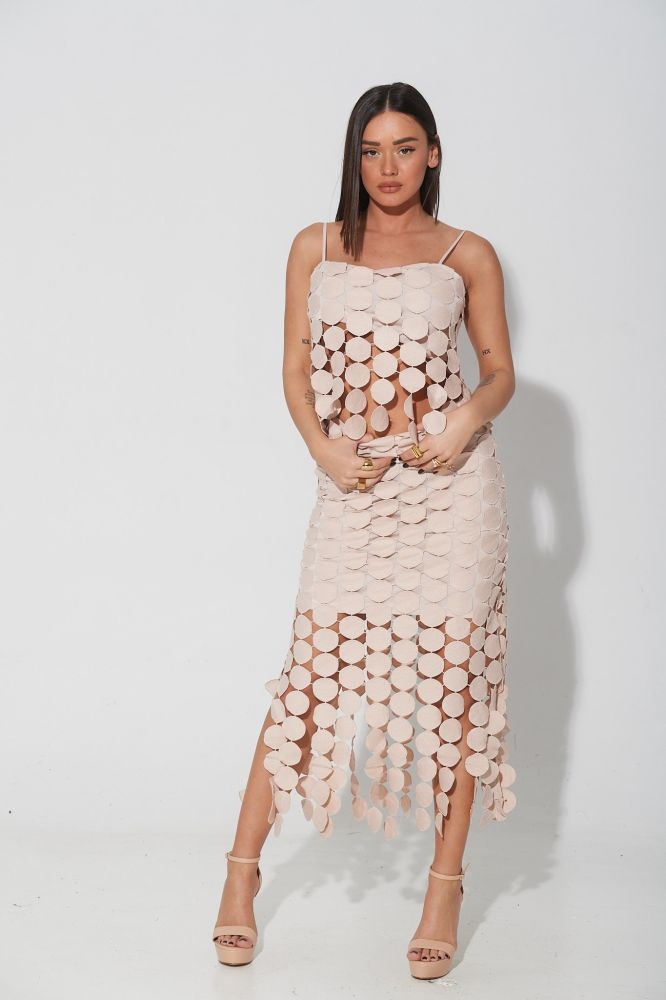 Skirt With Hanging Circles