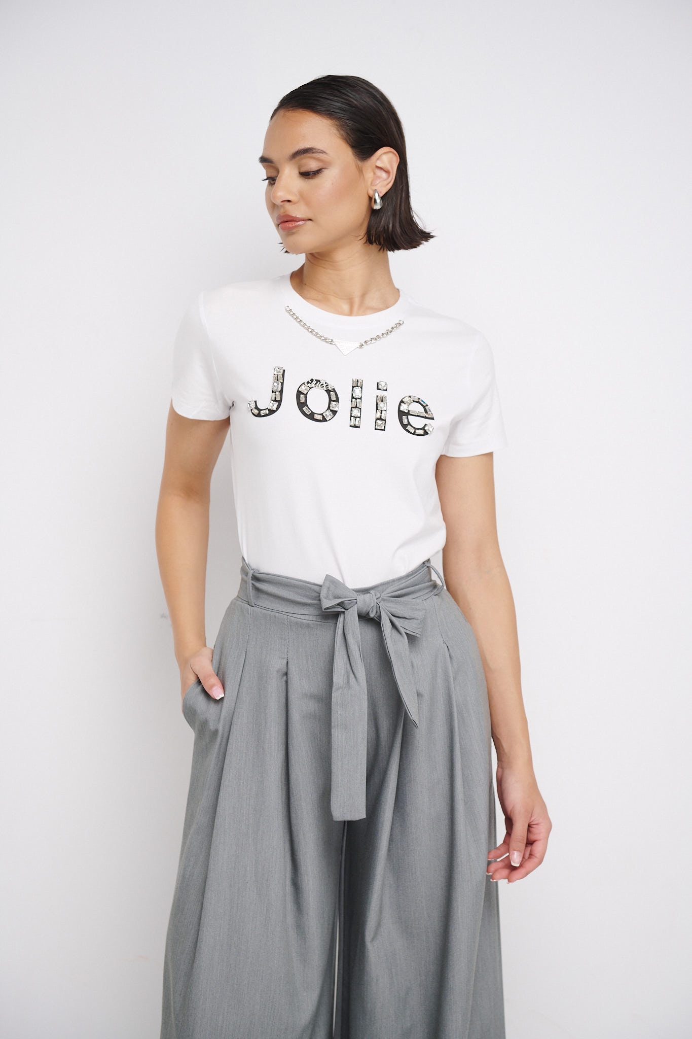T-Shirt Jolie With Rhinestones