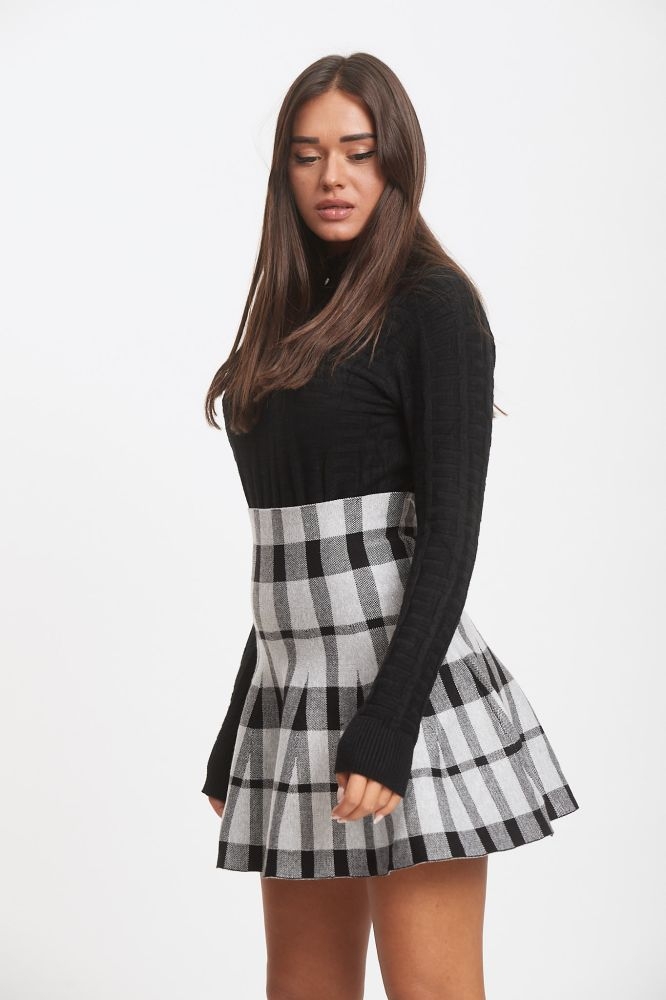 Checkered Clos Skirt 