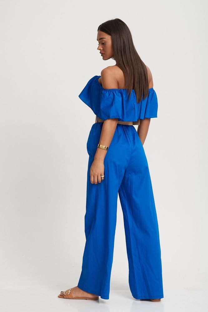 Jumpsuit With Straw Belt