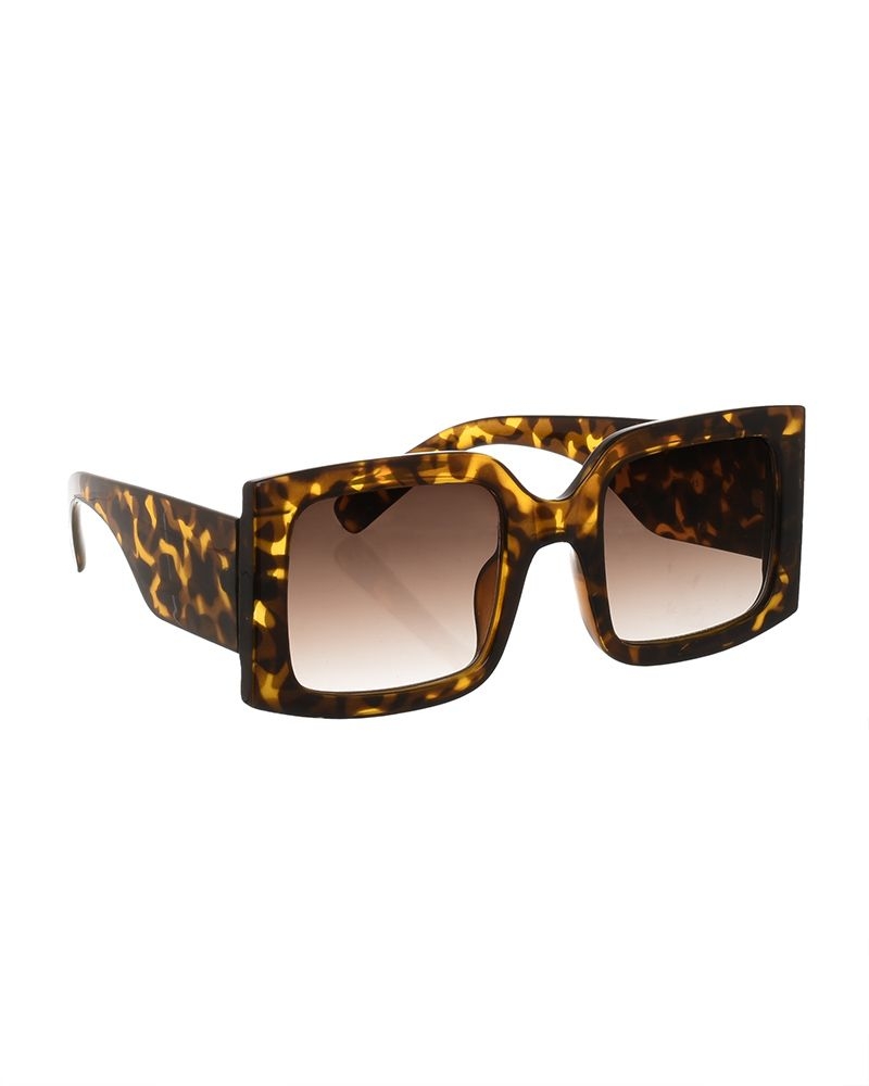 Brown Horn-rimmed Tortoiseshell Sunglasses