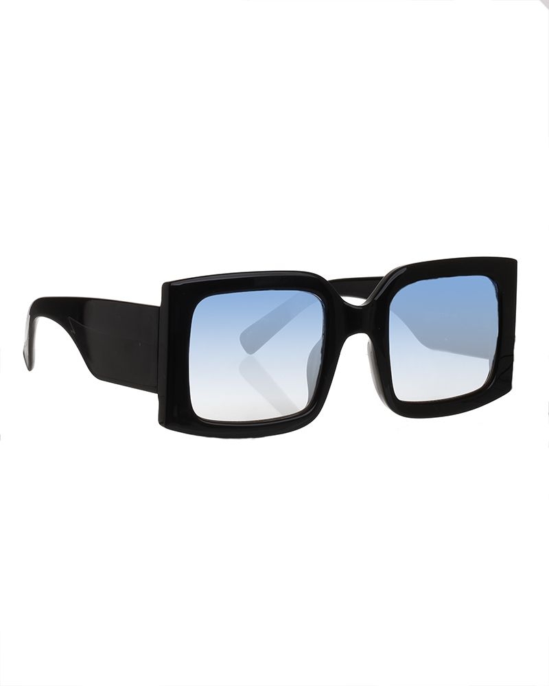 Black Horn-rimmed Sunglasses