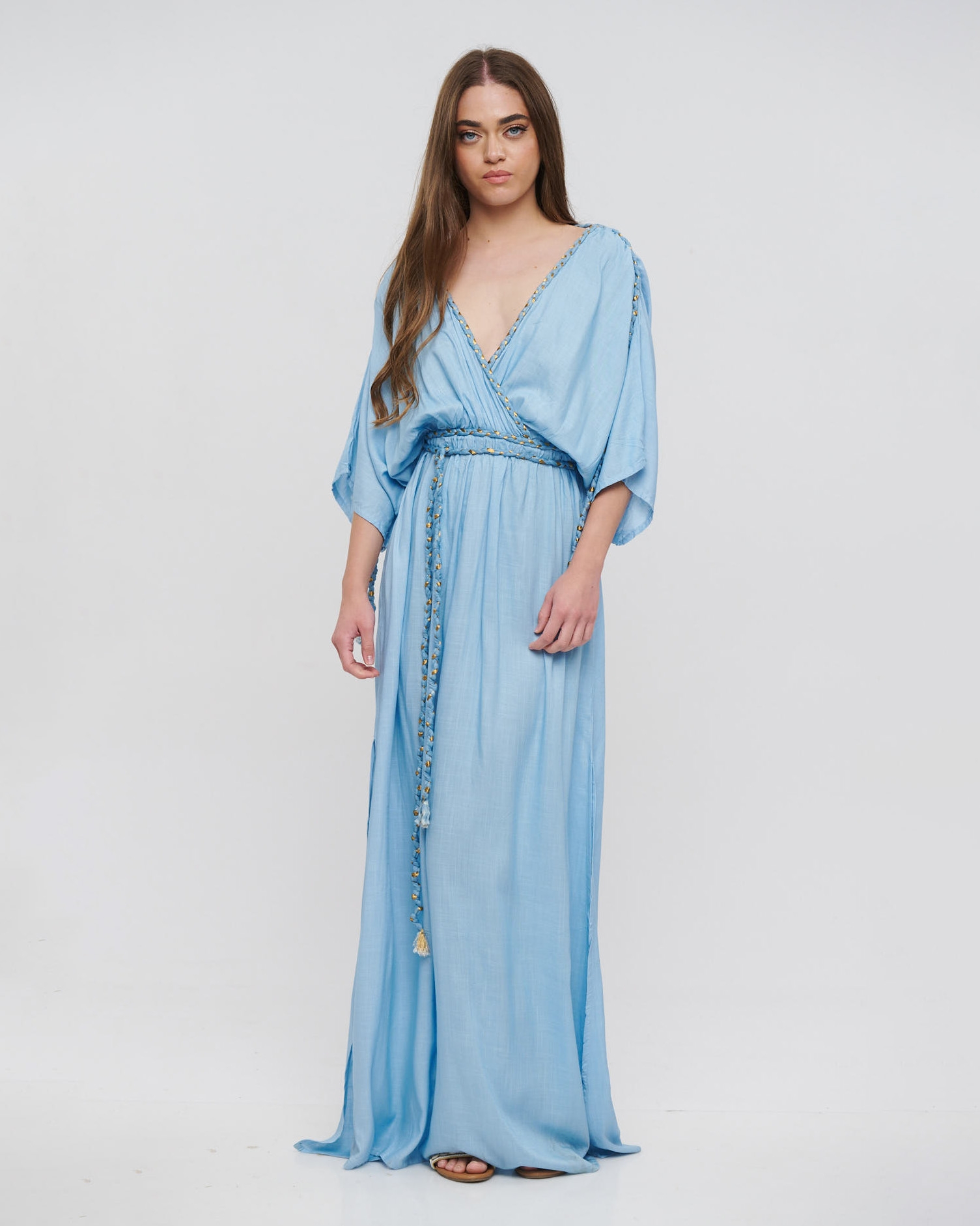 Maxi Dress With 3/4 Sleeve BLE RESORT COLLECTION