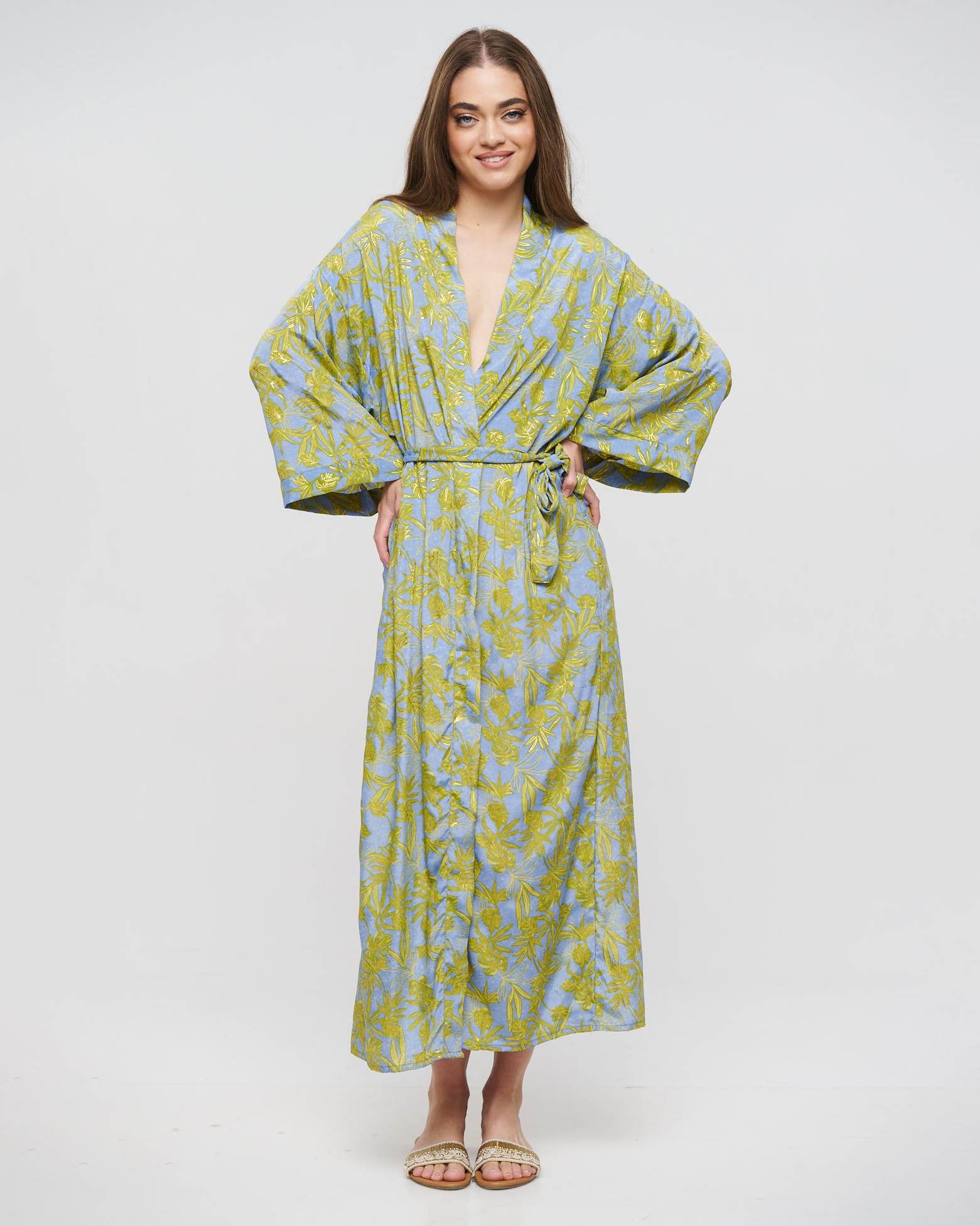 Printed Long Kimono BLE RESORT COLLECTION