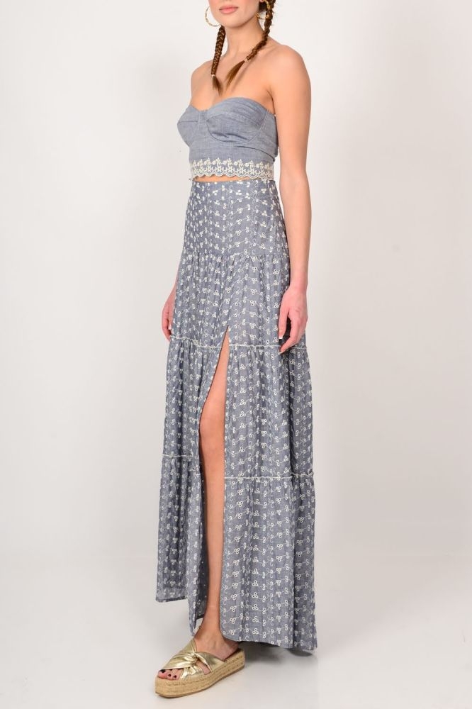 Maxi Skirt With Embroidery WECOSS