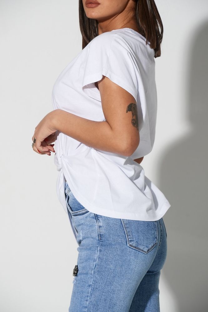 T-Shirt With Side Knot