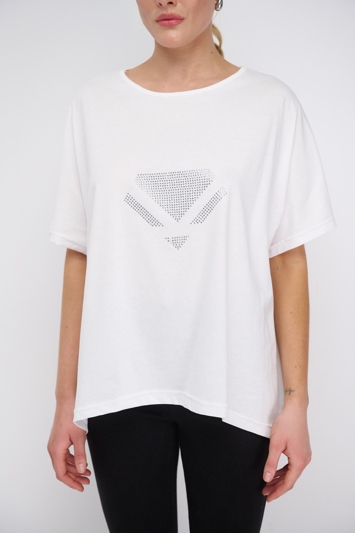 T-Shirt Διαμάντι Με Στρας