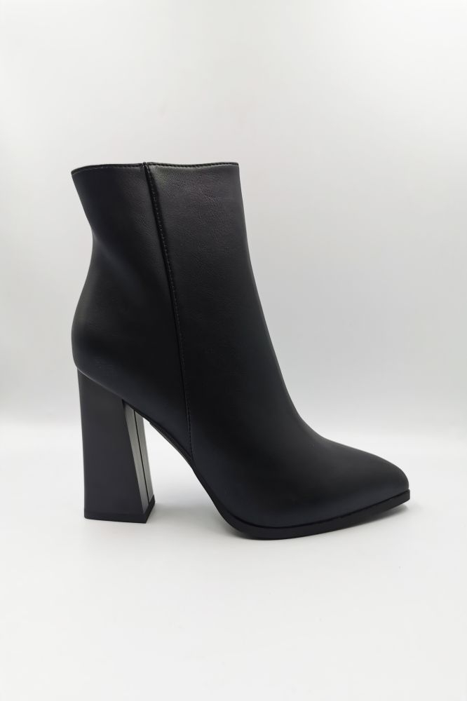 Pointy Leatherette Boots