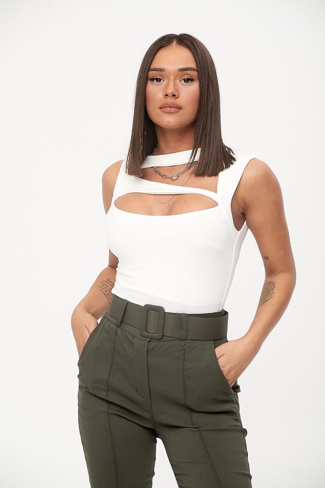 Sleeveless Blouse With Cuts ONLINE