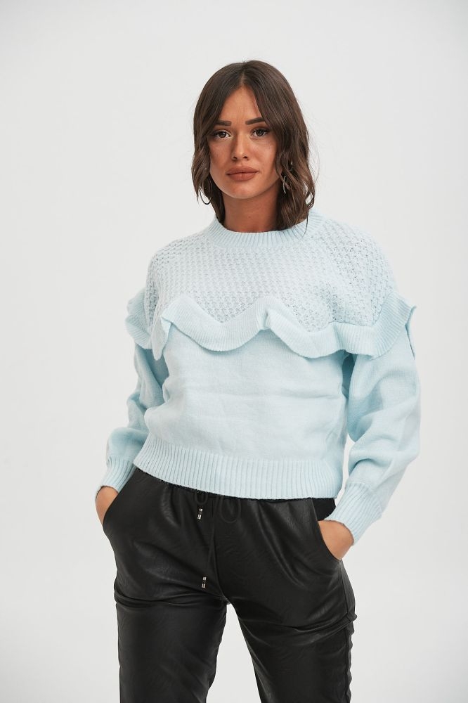 Sweater With Ruffles