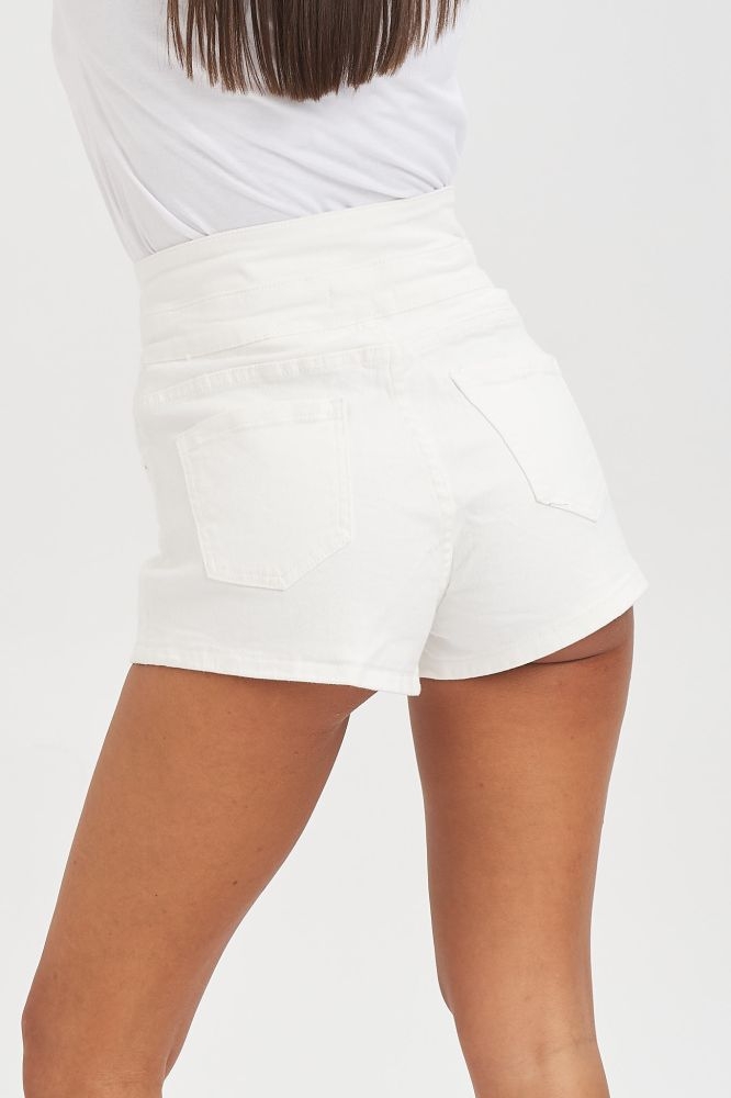 Jeans Shorts With Belt
