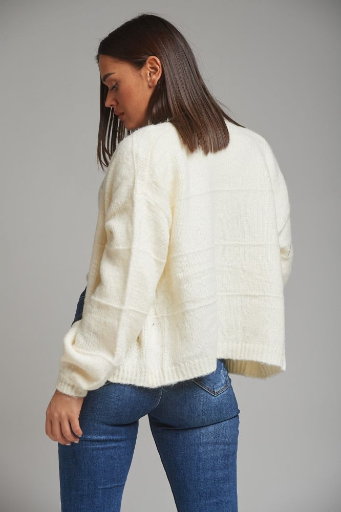 Knitted Fluffy Cardigan