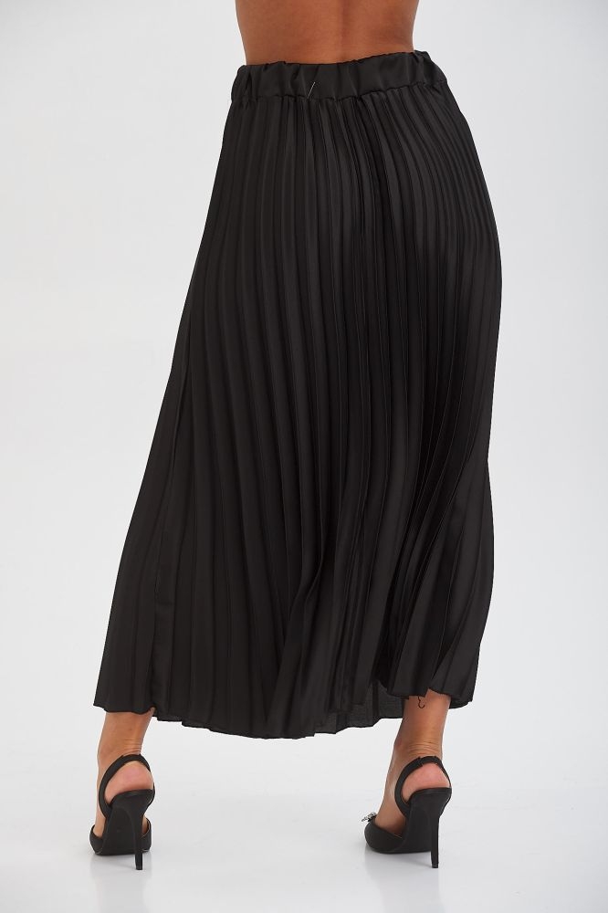 Shiny Pleated Skirt