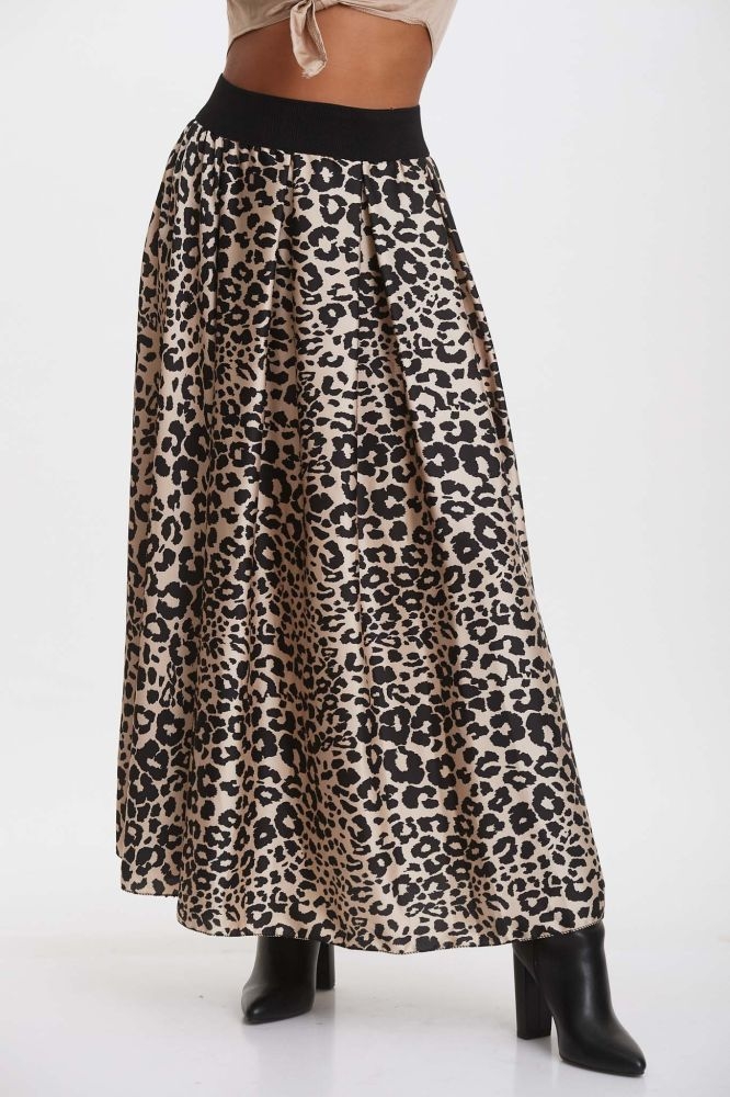Animal Midi Skirt 