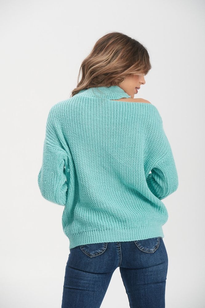 Long Sleeve Knit With Cut On The Neck
