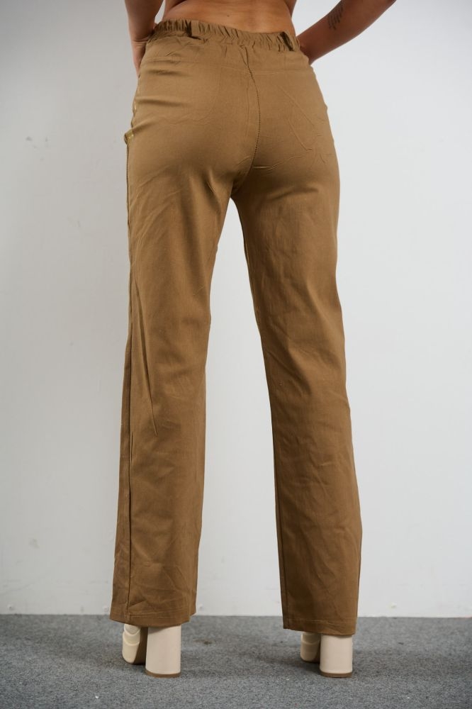 Flared Pants With Metallic Design