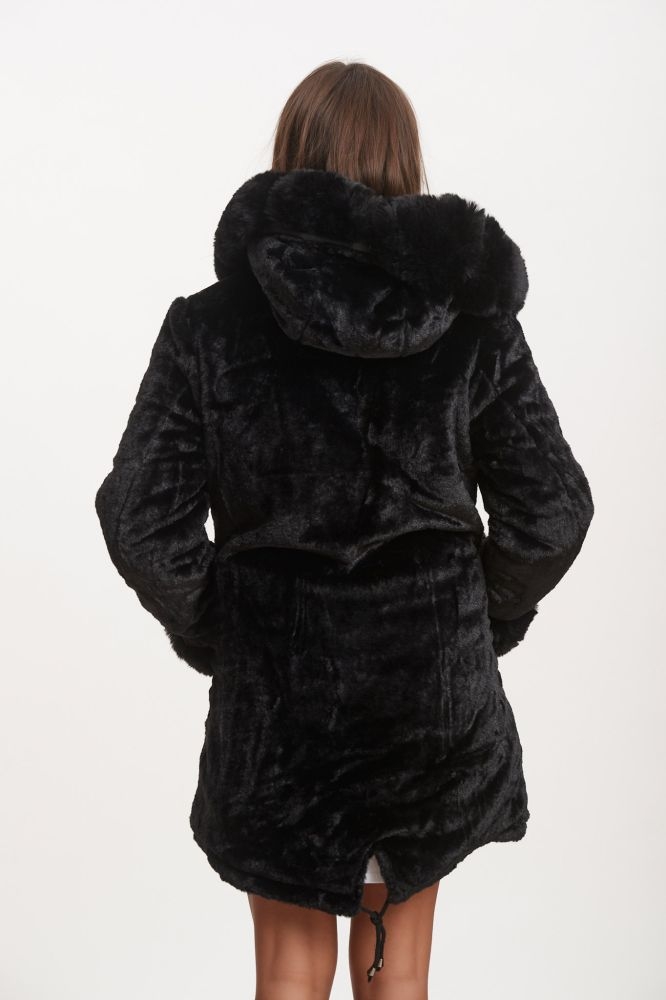 Double Face Jacket With Fur 