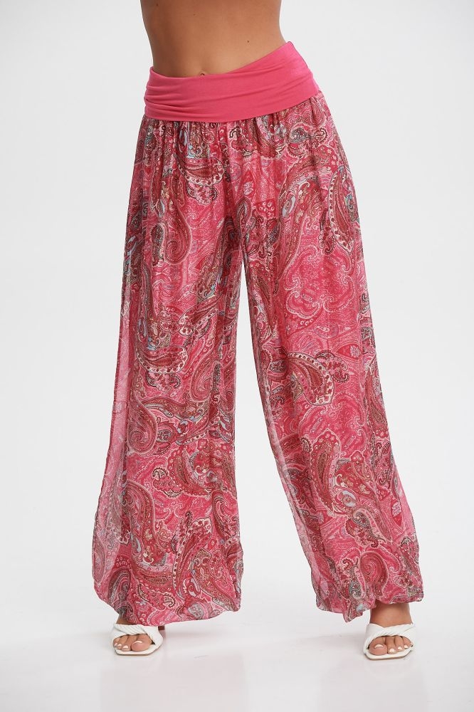 Paisley Silk Pants