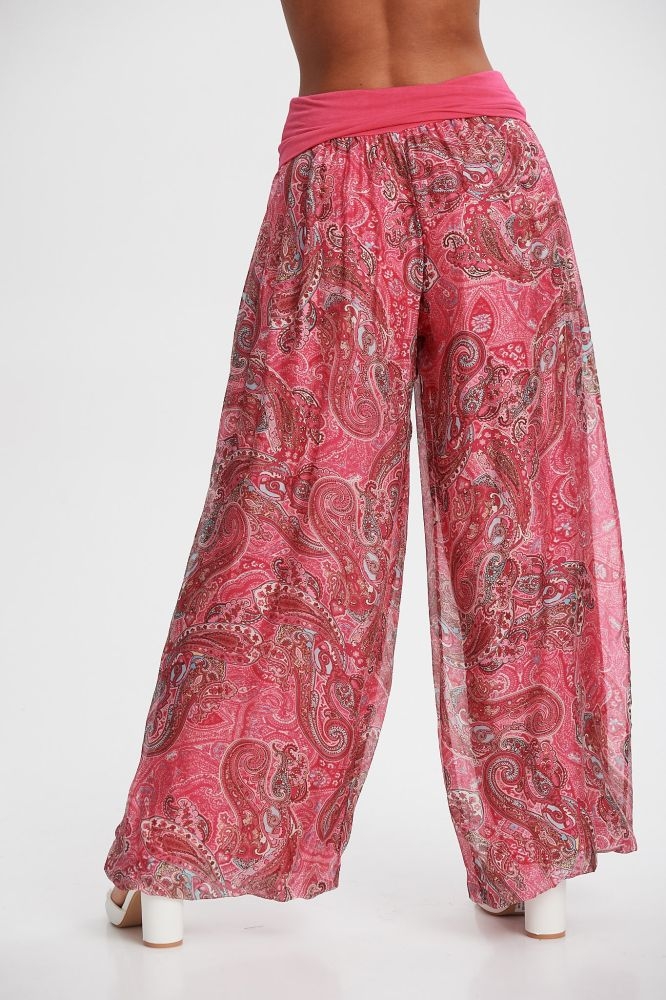 Paisley Silk Pants