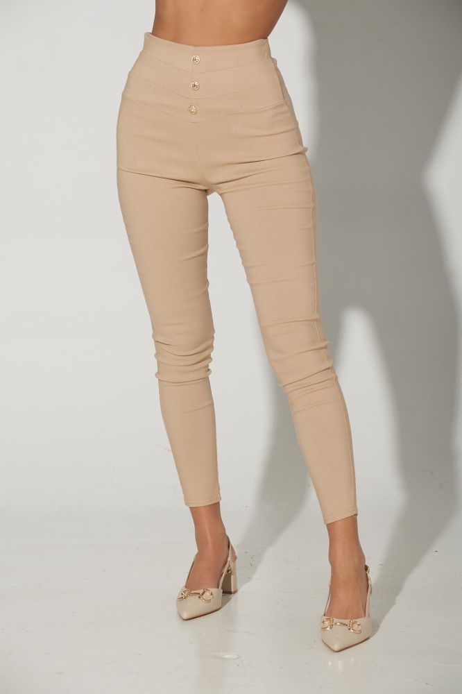 Leggings With Golden Buttons