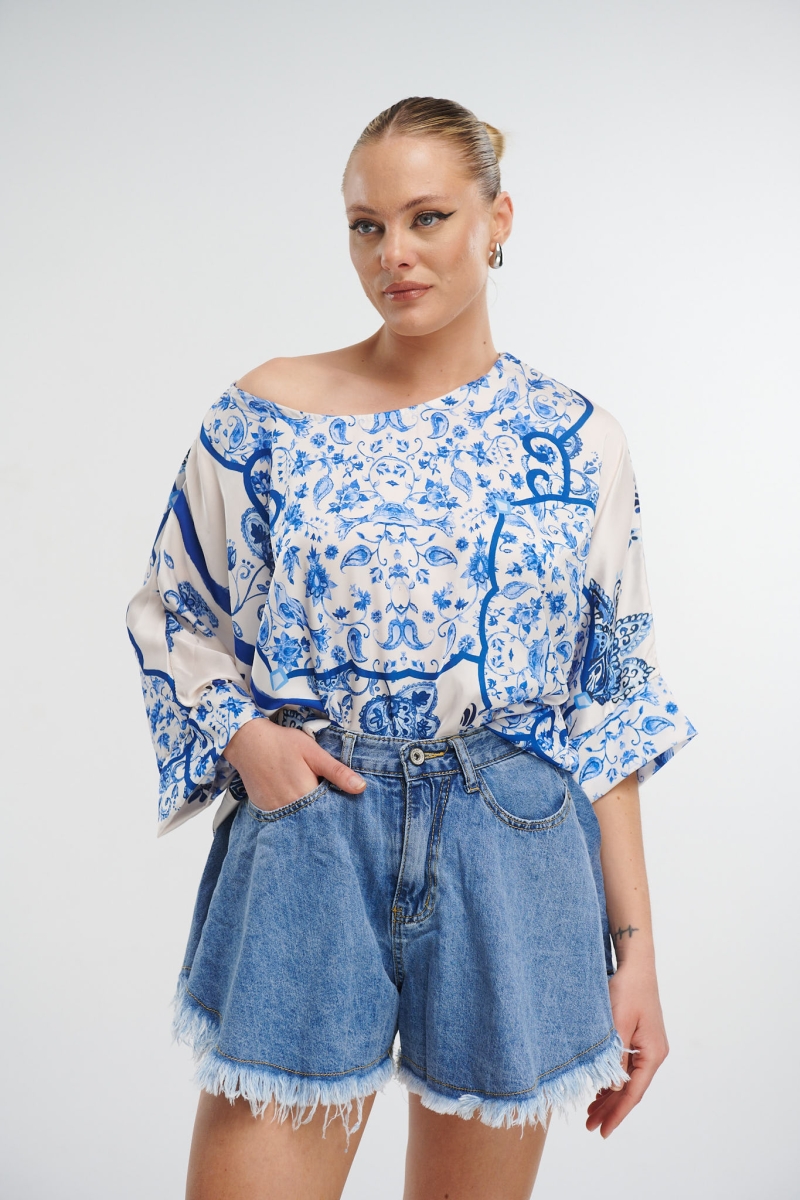 Blouse With Paisley Print