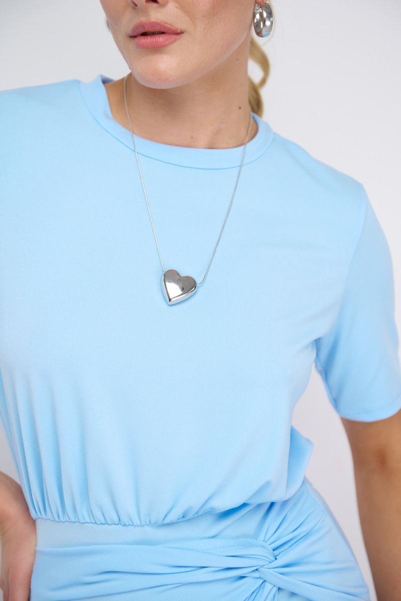 Heartshaped Necklace With Thin Chain