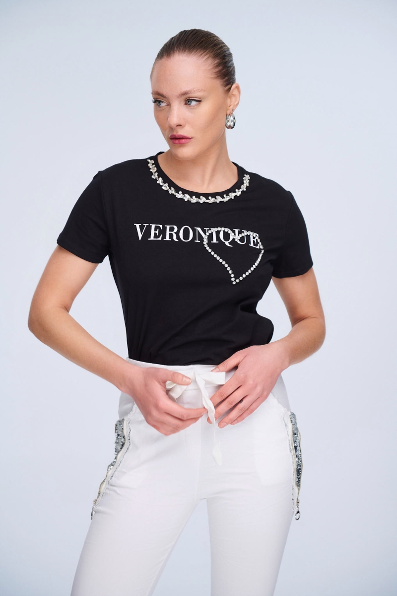T-Shirt Veronique With Rhinestones