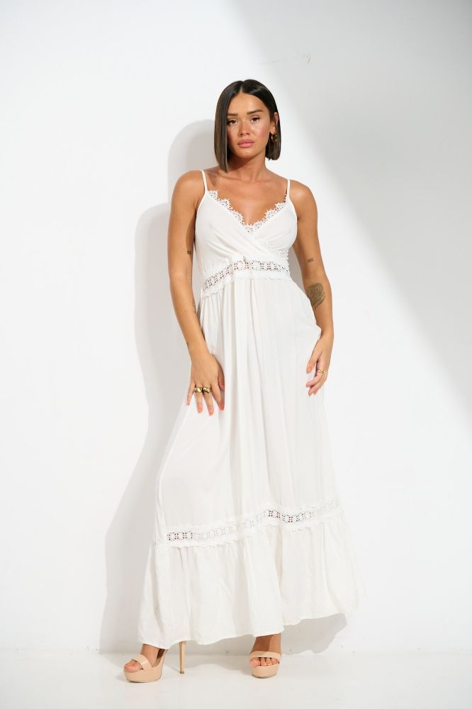 Maxi Dress With Lacy Detail