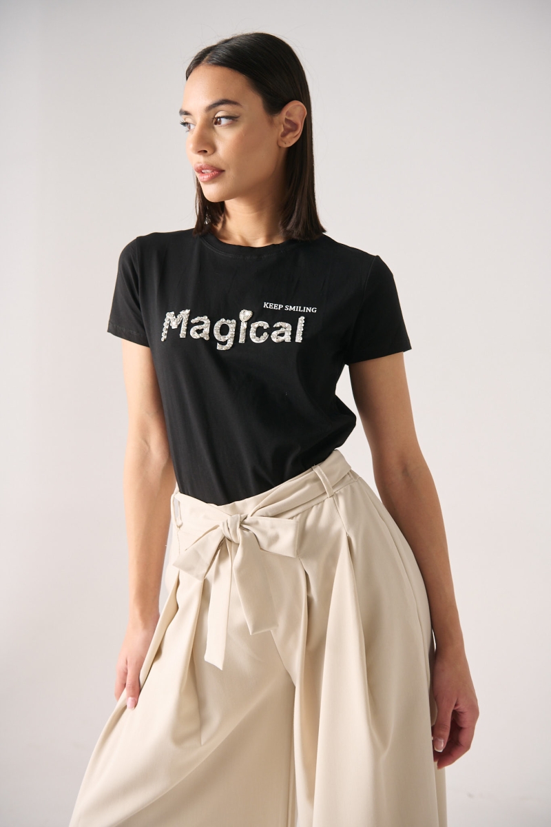 T-Shirt Magical Με Στρας