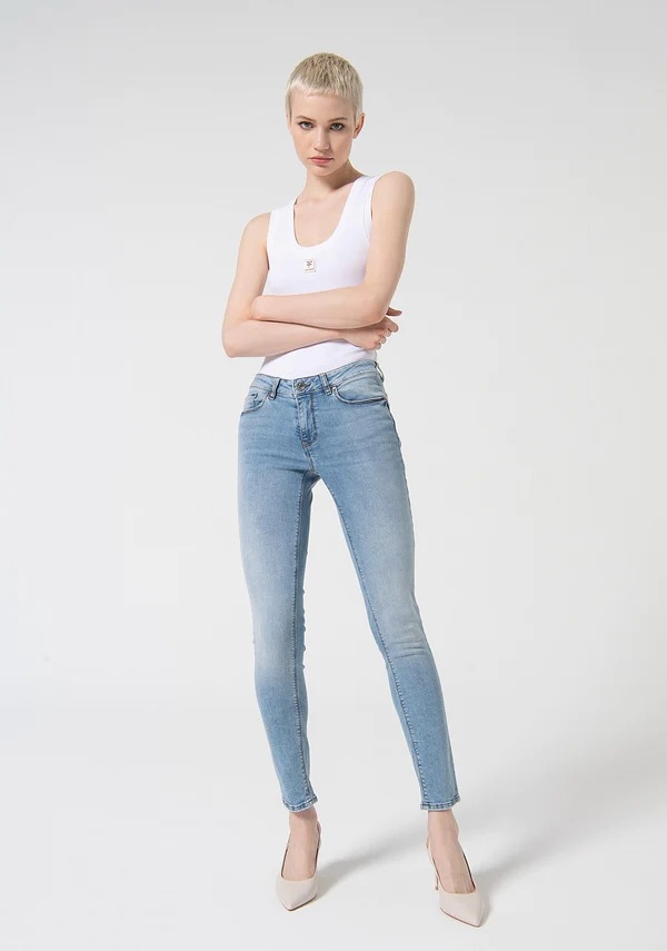Skinny Jeans With Rhinestones FRACOMINA