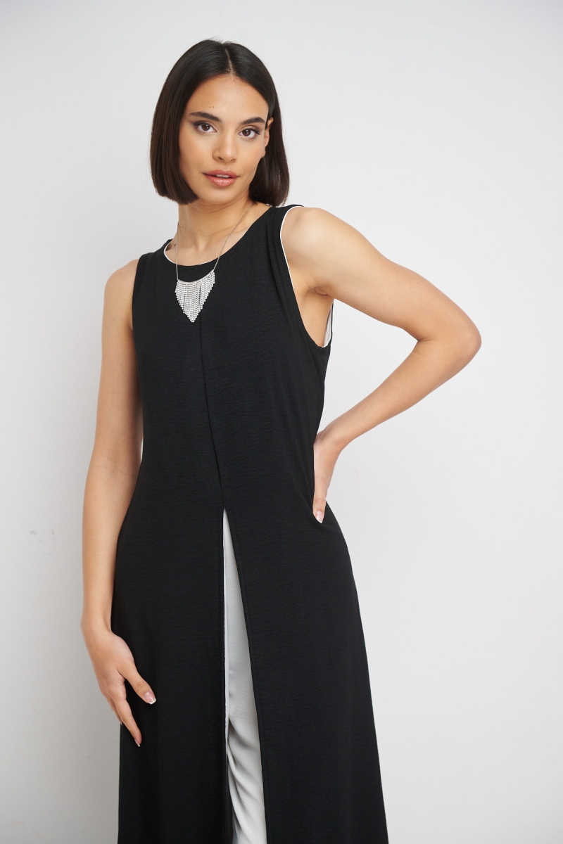 Sleeveless Two Colored Jumpsuit
