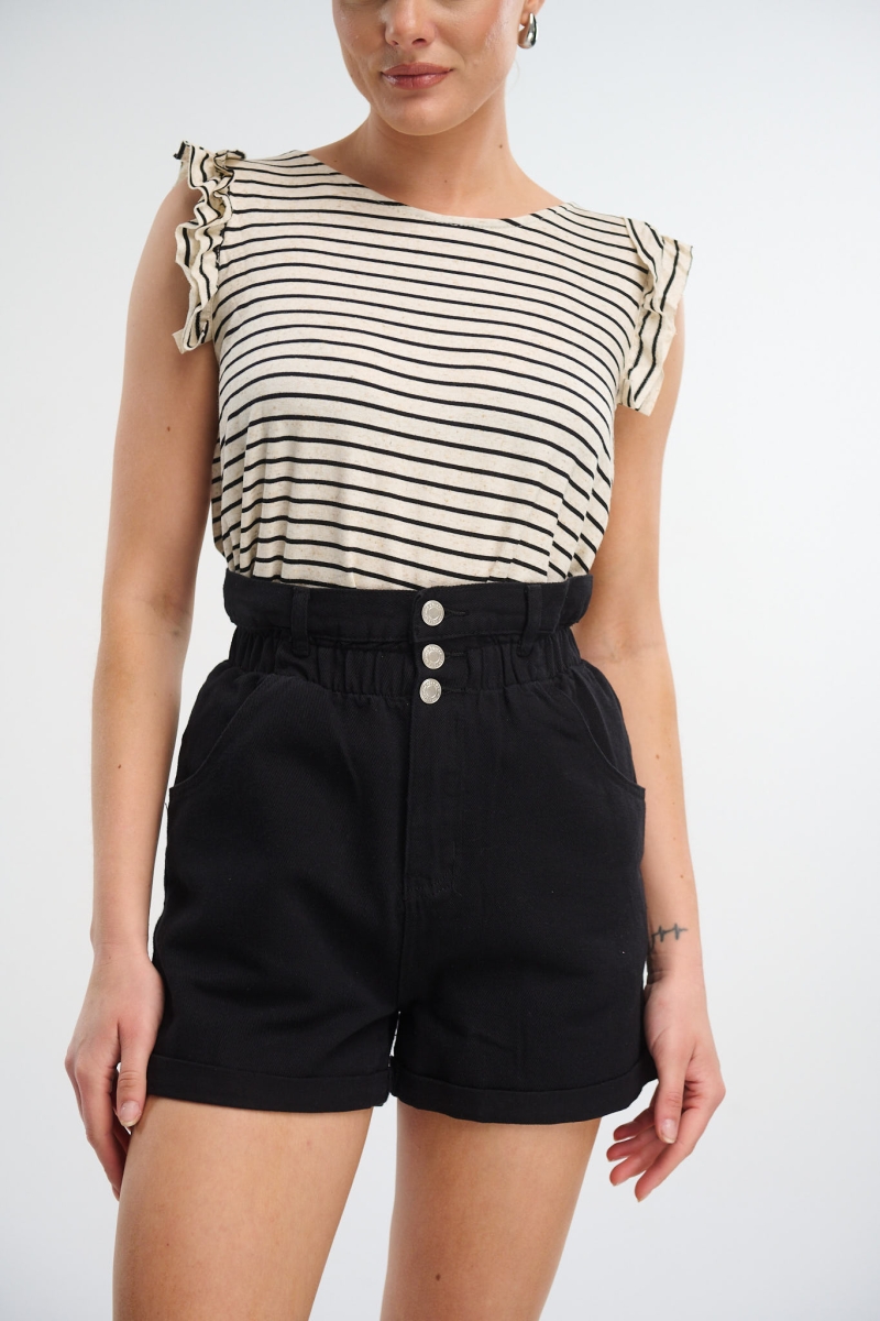 Highwaisted Shorts With Buttons