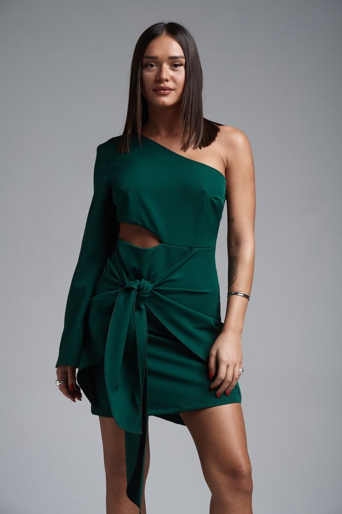 Mini Dress With One Shoulder For Clubbing