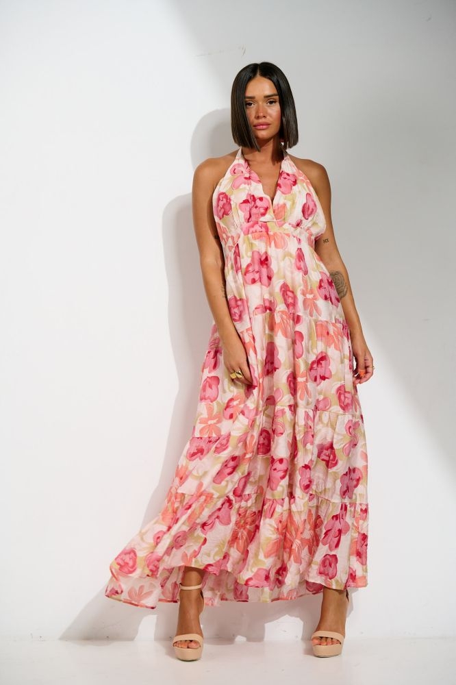 Maxi Floral Wrap Dress
