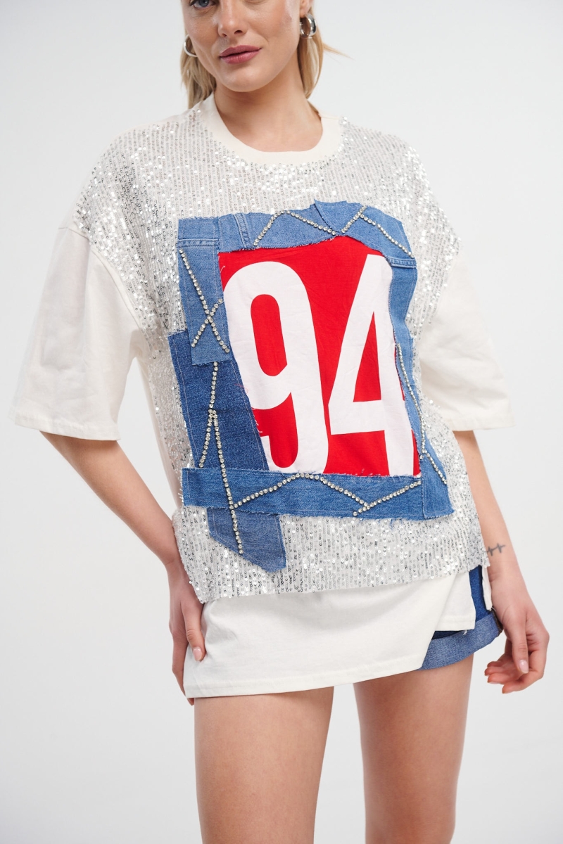 T-Shirt With Sequin 94